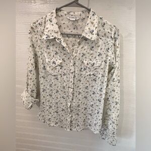 Abercrombie & Fitch Floral Button Down Shirt